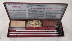 Vintage Montgomery Wards Western Field Rifle Cleaning Kit Red Nice Condition!