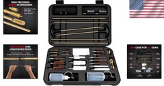 Universal Gun Cleaning Kit with Brass Accessories – Complete Rifle Set