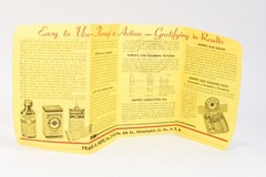 Hoppe’s No. 9 Gun Cleaning Solvent Advertisement Gold Yellow Paper Pamphlet