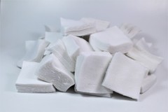.35-.45 CALIBER/410 GA/8-9MM DRY 2″ SQUARE COTTON PATCHES QTY. 500 / EMSS2043F