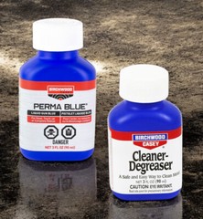 Birchwood Perma Blue Liquid Gun Blue with Cleaner Degreaser, Barricade Wipes