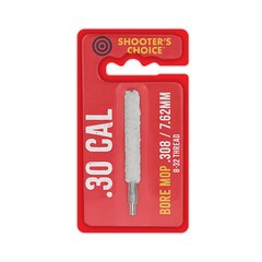 Shooter’s Choice Bore Mop for .30 Caliber 3-Pack Absorbent Cotton w/8-32 Threads