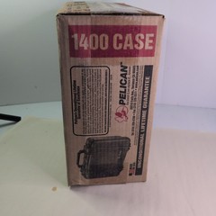 Pelican 1400 Protector Case | 13.4 × 11.6 × 6.0″ | Black | Removable Foam NIB