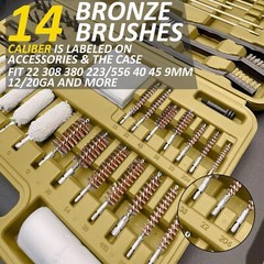 Gun Cleaning Kit, Universal Gun Cleaning Kit for All Caliber Shotgun Pistol Rifl