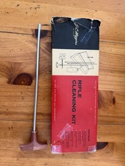 Vintage-J.C. Higgins-No.2140-Rifle Gun Cleaning Kit-12-16 Gauge w/Red Metal Case