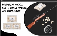 Airgun Cleaning Pellets .22 .177 .25 Caliber – 120 Count Wool Felt Maintenance K