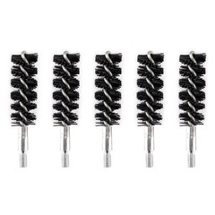 5 X Nylon Bristle Bore Cleaning Short Brush .45 cal 8×32 Thread with 50 Patches