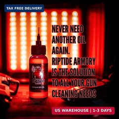 Riptide Armory Advanced Gun Oil – Long Lasting Graphene Protection & Lubricitity