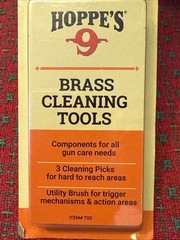 Hoppes Brass Cleaning Picks and Brush Set T03 New