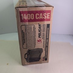 Pelican 1400 Protector Case | 13.4 × 11.6 × 6.0″ | Black | Removable Foam NIB