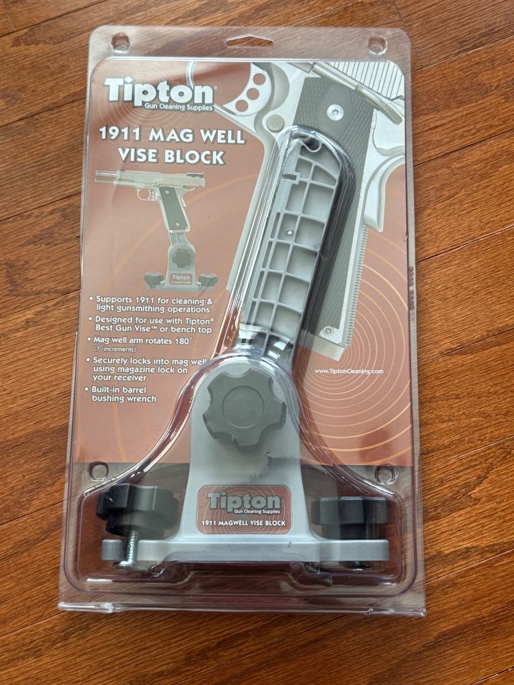 Tipton 558080 1911 Mag Well Vise Block Gun Vise Handgun Firearm