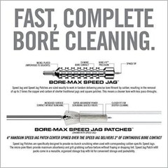 Real Avid Bore-Max Speed Jag and Patches, Bore Cleaning Jag Gun Patch Holder…