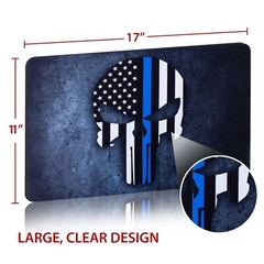 TekMat Thin Blue Line Punisher Gun Cleaning Mat, Black