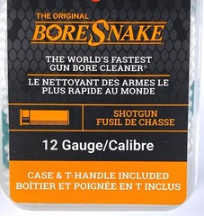 HOPPE’S 12 ga Shotgun Boresnake Den with Bronze bristles & Pull handle – 24035D