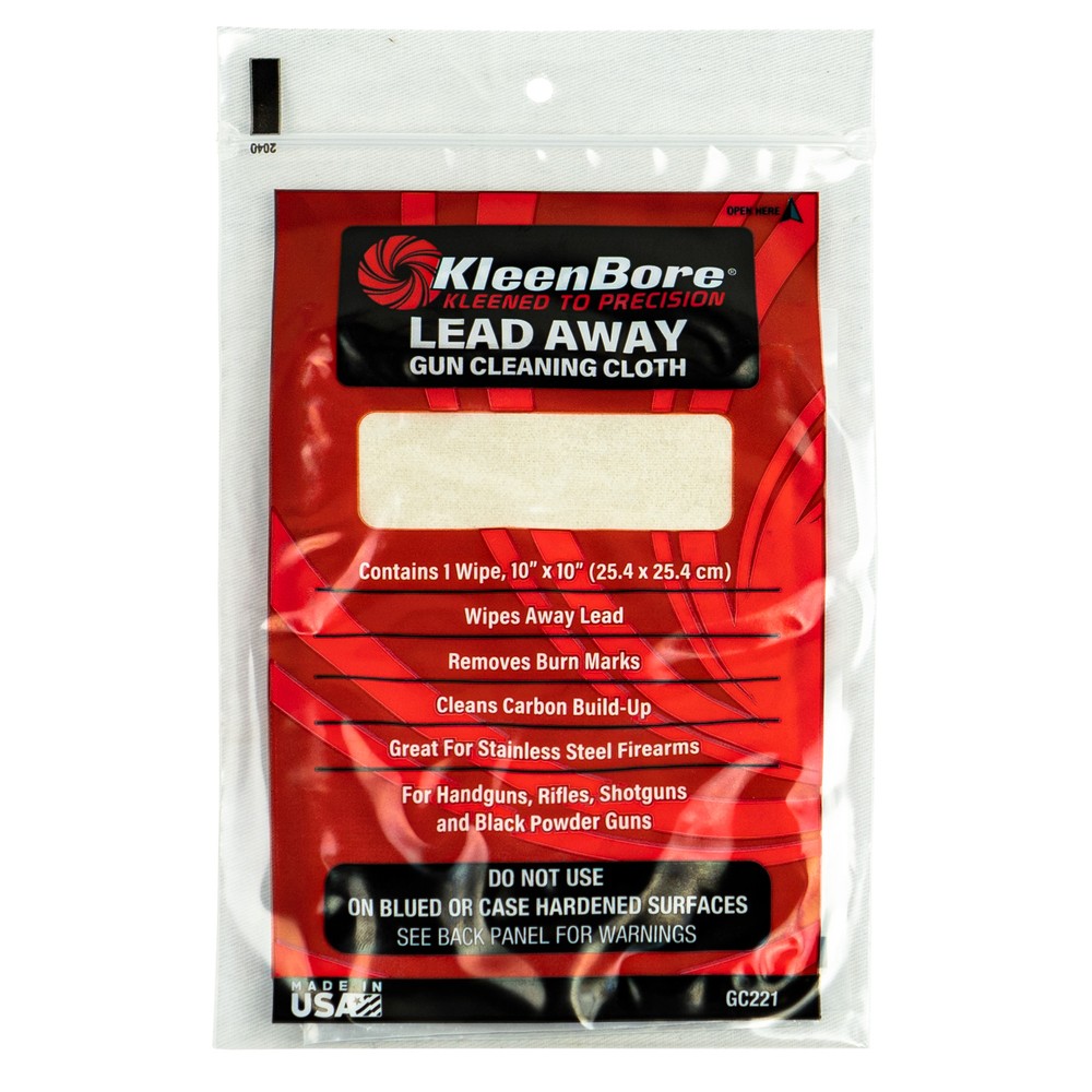 Kleen-Bore Lead Away Gun Cloth – Perfect for Removing Lead, Carbon & Burn Rings