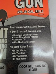 Invisible Gun Cleaner .270-30 cal SCENT FREE Eliminating cleaning system 93223