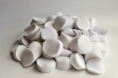 .270-35 CAL/6-7MM DRY 1 3/4″ COTTON ROUND CLEANING PATCHES QTY. 1000 / EMSS1010T