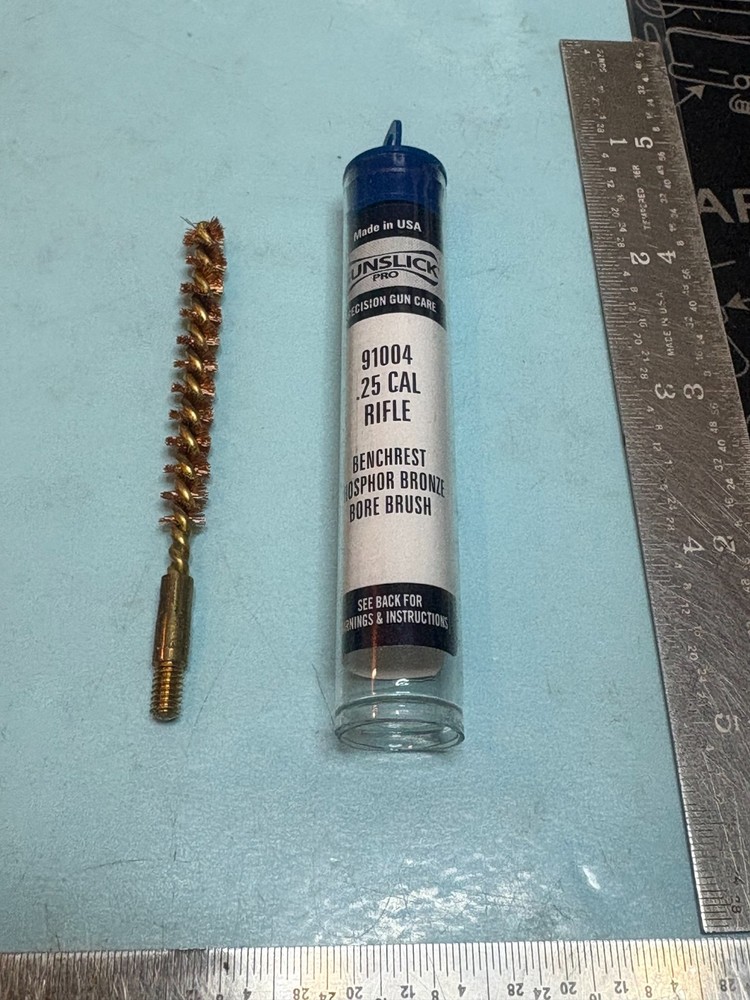 Gunslick Pro Rifle Brass Bore Brush .25 Caliber NEW