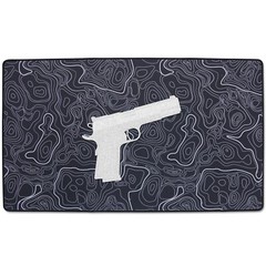 Gun Cleaning Mat – Topographical Map Camo Infused Print – (14.0 x 24.0 x 0.10)