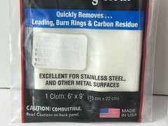 Lot 2 Birchwood Casey Lead Removed and Polish Cloth 6×9 Brand New