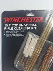 Winchester 18 Pc Universal Rifle Cleaning Kit w/ Solid Brass Rods New