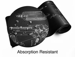 Rifle Cleaning Mat – Cushioned – Padded Roll Up Non Slip – Non Marring Bench Mat