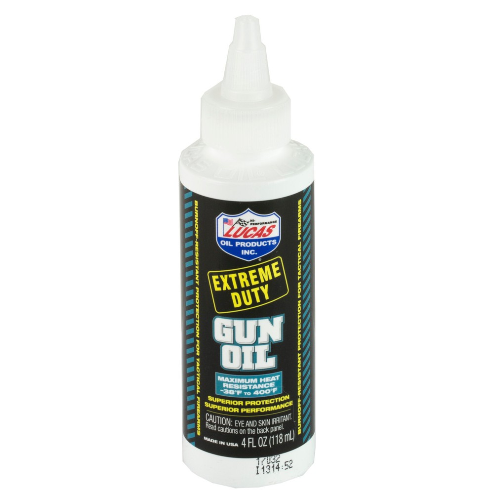 Lucas Oil Extreme Duty Gun Oil 4oz Sqeeze Bottle Made in the USA