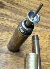 Antique C. M. Powers Brass Gun Cleaner