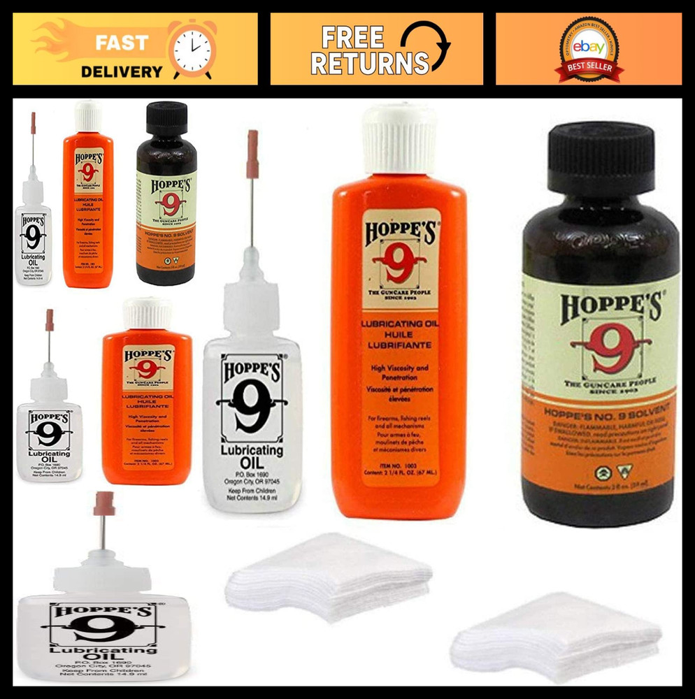 Precision Gun Oil Combo Pack – 2oz No. 9 Cleaning Solvent & 2-1/4oz Refill