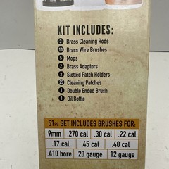 Wild Shot Deluxe 49pc Gun Cleaning Kit Aluminum Bullet Shape Storage Case New