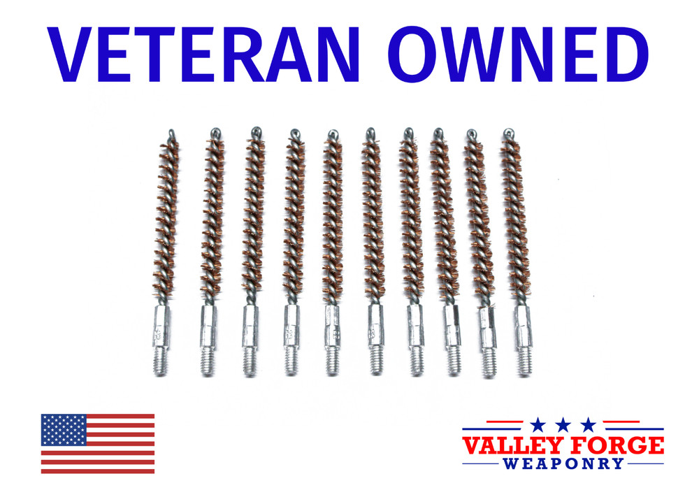 10pk Bronze Gun Cleaning Bore Brushes .22/.223/5.56 Caliber Rifle