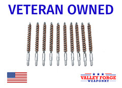 10pk Bronze Gun Cleaning Bore Brushes .22/.223/5.56 Caliber Rifle