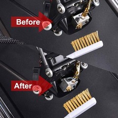 Copper Wire Nozzle Brush 3d Printer Cleaning Tool for Hotend & Heating Block