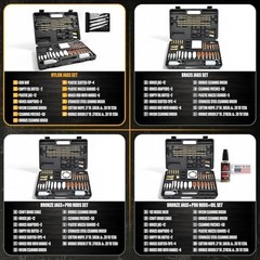 Gun Cleaning Kit Universal for Guns, Gun Brushes for Pistol, Pro Black Jag