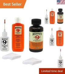 Hoppe’s No. 9 Oil Combo Pack with Solvent, Needle-Point Oiler & Patches