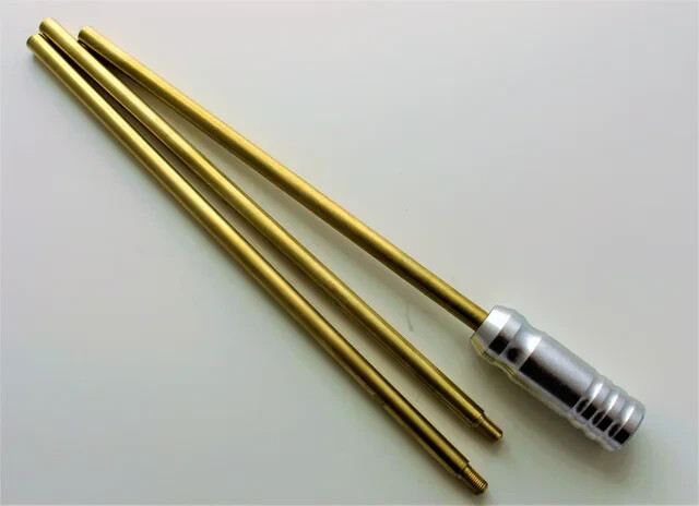 .45 – .75 CALIBER 3 PIECE BLACK POWDER BRASS CLEANING ROD / EMSSBPK3