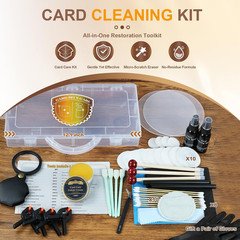 17-in-1 Card Cleaning Kit, Card Care Polishing Restoration with Plastic Case