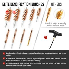 Gun Cleaning Kit Universal Guns Gun Brushes Pistol Handgun Shotguns Elite Brass