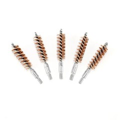 5PCS Bronze Bristle Bore Cleaning Brush .357cal 8×32 Thread with 50 Patches