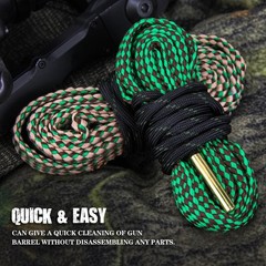 VicBre Gun Snake Brush Barrel Rope for Caliber .22/.223/5.56mm and…