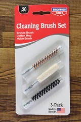 Birchwood Bronze Cleaning Brush Set Cotton Mop Nylon Brush Fits .30 3 Pack USA