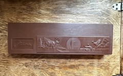 Vintage Outers Shotgun Cleaning Kit 20-28 Gauge Brown plastic Hunting Theme Case