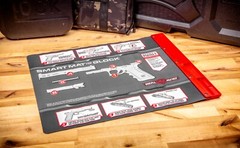 Real Avid Glock Cleaning Mat With Magnetic Parts Tray – 19”x 16” (AVGLOCKSM)
