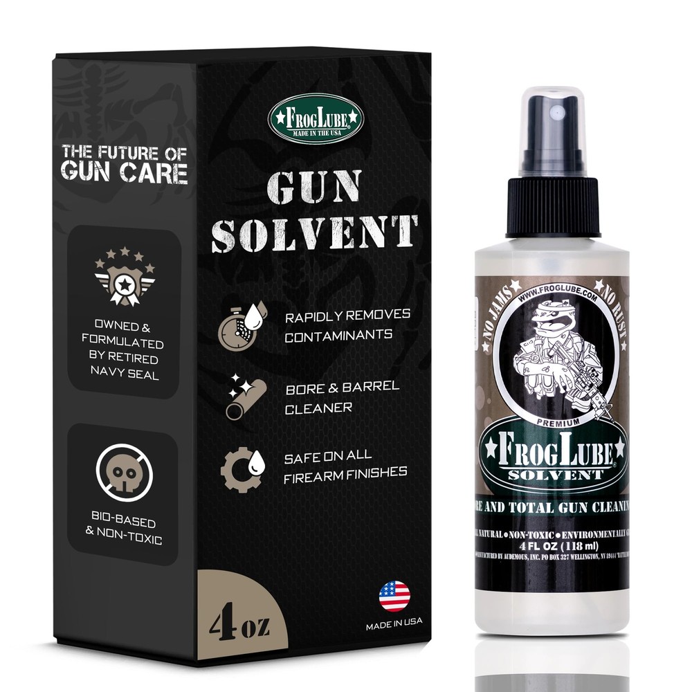 Frog Lube Gun Cleaning Solvent – Non-Toxic Cleaner – 4 oz, 4 Ounce