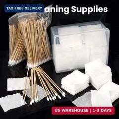 400 Pcs Gun Cleaning Patches + 200 Pcs Gun Cleaning Swabs, Gun Cleaning Supplies