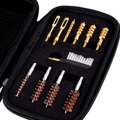 Gun Cleaning Kit Bronze Chamber Brush and Brass Holster Adapter