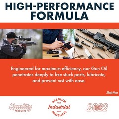 Advanced Nano Technology Gun Oil – 4oz Bottle with Precision Applicator Tip
