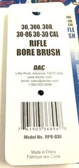 Lot of 6: Gunmaster RPB-030 brass brush for 30, 300, 308, 30-06, 30-30