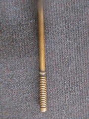 Vtg 3 piece Wood Shotgun Gun Cleaning Rod w/brass bore brush tip