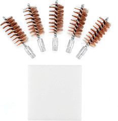 5 Pcs Phosphor Bristle Bronze Bore Gun Cleaning Brush for Pistol Shotgun